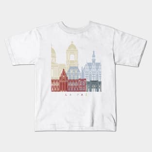 La Paz skyline poster Kids T-Shirt